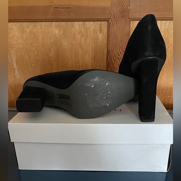 HALSTON F/17 BLACK SUEDE HEEL - Picture 5 of 5